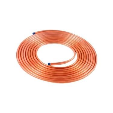 Imagem de  Tubo Cobre Panqueca 1/2' 12,7mm Parede 1/32 0,79mm 15M - Eluma, Ar Co