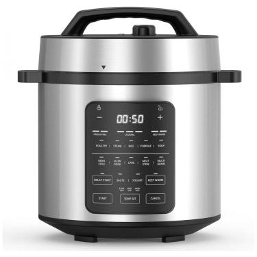 Imagem de Panela de Pressão Elétrica 14 em 1 Simple Deluxe 6 litros em Aço Inoxidável, Fogão Lento, Cozinha a Vapor, Frigideira