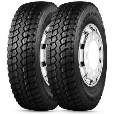 Imagem de 2 Pneu Aro 17.5 215/75R17.5 Triangle TR689A 135/133L 16PR