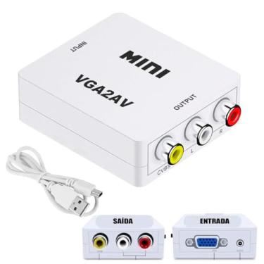 Imagem de Conversor Vga Para Av Rca C/Usb 1080P Kp-Ad114