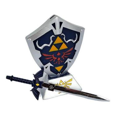 Imagem de Espada E Escudo Zelda Com Suporte De Mesa Abridor De Carta