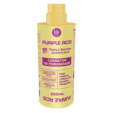 Imagem de Corretor de Porosidade Lola Purple Acid Triplo Sistema Acidificante para Cabelos Loiros com Grandes Problemas 250ml