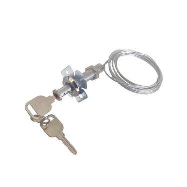 Imagem de Baoblaze Kit de trava de emergência para porta de garagem com cabo de aço, trava profissional premium, manual, fácil acesso e instalação com chaves, Style D