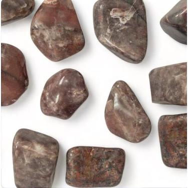 Imagem de Aragonita Vermelha Rolada - Pedra Natural para Combater Cansaço e Conf