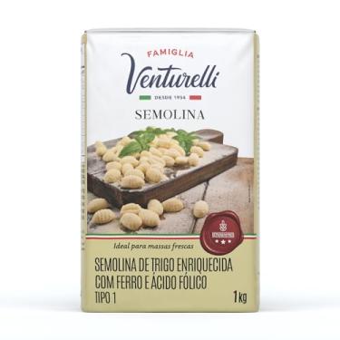 Imagem de Semolina de Trigo de 1 Kg, Tipo 1, Famiglia Venturelli.