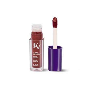 Imagem de KV MAKEUP Batom Líquido Matte Comfort, Nude Lunar, Longa Duração, 5,5ml