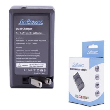 Imagem de Carregador Duplo Carro e Parede para Câmeras GoPro 3 e 3+