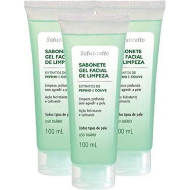 Imagem de Kit Com 3 Sabonete Gel facial de Limpeza 100ml Sofisticatto-Unissex