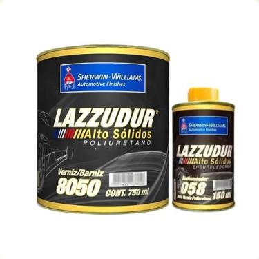 Imagem de KIT Verniz PU 8050 750ml + Endurecedor 058 150ml - Alto Sólidos - LAZZ