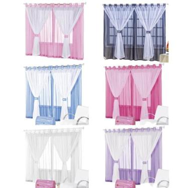 Imagem de Cortina para janela 2,00x1,70 Azul quarto de menino Juvenil - EMPÓRIO 