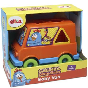 Imagem de Brinquedo Bebe Encaixe Formas Galinha Pintadinha Baby Van Menino e Men