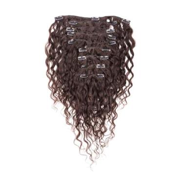 Imagem de Cabelo Natural Crespo 50cm com TicTac Textura Wavy De Benguela Castanh
