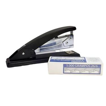 Imagem de Grampeador De Mesa MP400 19,5 Cm  + Cx De Grampo - MASTERPRINT