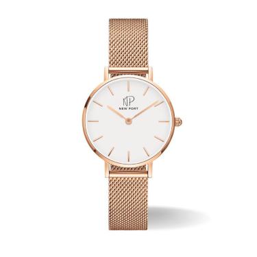 Imagem de Relógio Feminino Analógico Marselha Elegante Rosé New Port-Feminino