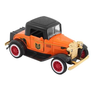 Imagem de Miniatura Carrinho Antigo De Metal Ford Bigode Laranja 1929