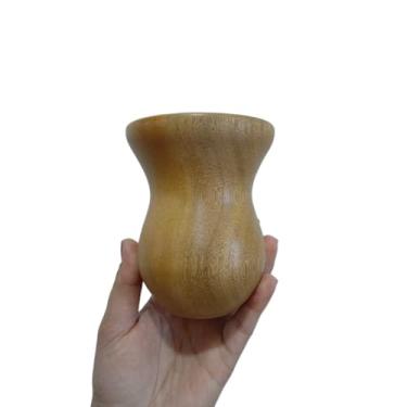 Imagem de Copos de Mate,Cuia Chimarrao Cuia de Madeira Imbuia Tratada para Chimarrão Premium(Madeira Natural Fosca)
