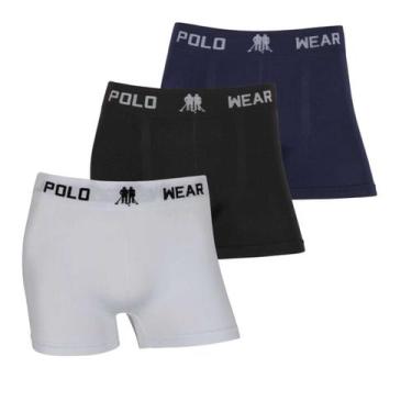 Imagem de Kit C/3 CUECA BOXER POLO WEAR BASIC MICROFIBRA - Polo Wear Conf, P