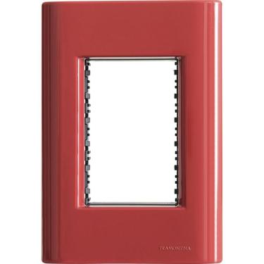 Imagem de Placa 3 Postos 4x2 Tramontina Giz Napoli Com Suporte