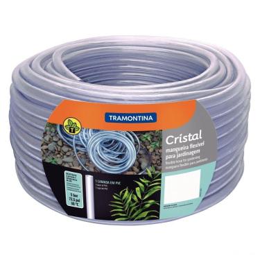 Imagem de Mangueira Cristal Tramontina Em Pvc 1 Camada 50 M Tramontina