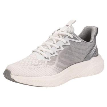 Imagem de Tênis feminino via marte 262001, Branco, Cinza, 36