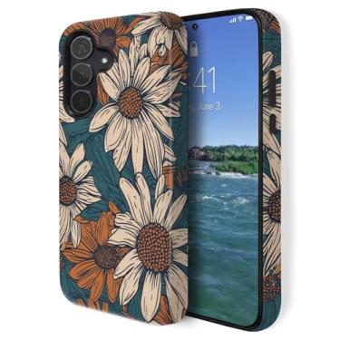 Imagem de GUYBFADFG Compatível com Samsung Galaxy A36 5G, capa de telefone resistente à prova de choque de camada dupla, margarida floral