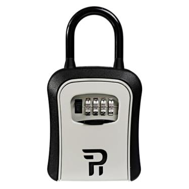 Imagem de RUDY RUN - Cofre de Chave com Combinação Mecânica - Prata - Impermeável - Montagem na Parede - 5 Chaves - Alumínio e Aço Inoxidável