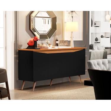 Imagem de Buffet Encanto 4 Portas - JM3 Moveis (Preto/Nature)