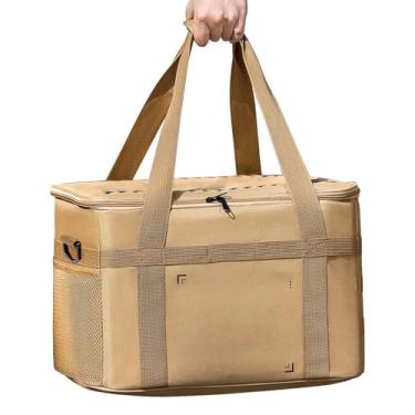 Imagem de Bolsa de armazenamento para acampamento – Recipiente macio para armazenamento ao ar livre, à prova d'água, isolado, 36L, para bebidas, alimentos, leite, suco, salada, frutos do mar, cerveja