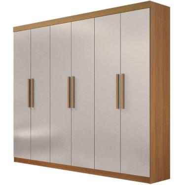 Imagem de Guarda Roupa Leblon Cinamomo Off White 6 Portas 4 Gavetas D?doro