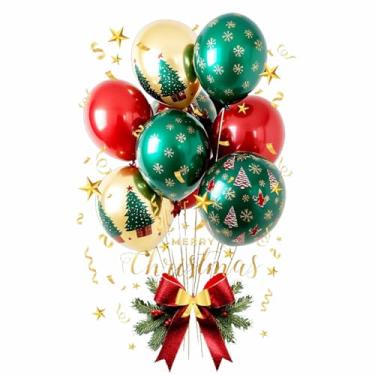 Imagem de HuGei Adesivos de parede de Natal, adesivos de festa de inverno, faça você mesmo, balões coloridos para decoração de casa, como sala de estar, quarto, banheiro, quarto de criança