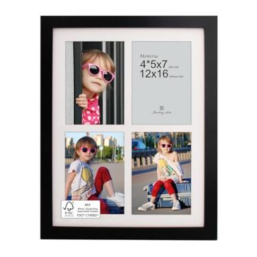 Imagem de Porta-retrato com colagem de 12 x 17 cm com acrílico polido – serve para quatro fotos 12 x 7 ou use como uma moldura de 30 x 40 cm – Coleção Memoria – Molduras de colagem para exibição de parede