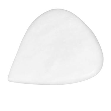 Imagem de Generic Palheta para Tocar, Formato de Coração, Osso de Boi, Baixo, Design Côncavo, Leve para Controle de Volume e Timbre (Branco)