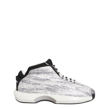 Imagem de adidas Crazy 1 Tênis masculino, Branco/preto/prata metálico, 47