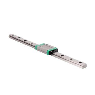 Imagem de MGN7/MGN9/MGN12/MGN15 Conjunto de trilhos lineares, 1 peça de trilho 100/200/300/400/500/600 mm + 1 mini guia de bloco para impressora 3D CNC (MGN7H, 550mm)