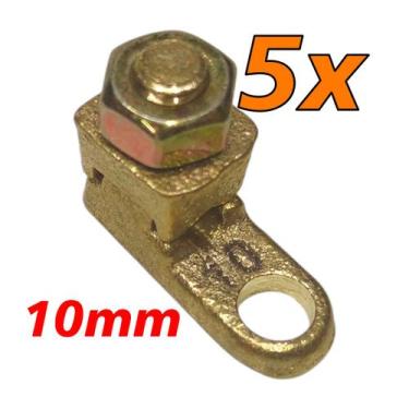Imagem de Kit 5 Terminal de Pressão Sapata Botinha para Cabo 10mm Reforçado - 3M