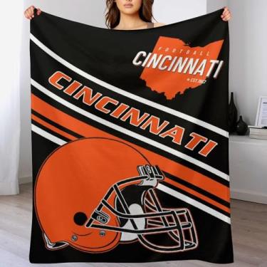 Imagem de Cobertor para fãs de cama presentes futebol cidade inverno verão lã cobertores de flanela, produtos enviados no dia seguinte, 127 cm x 152 cm