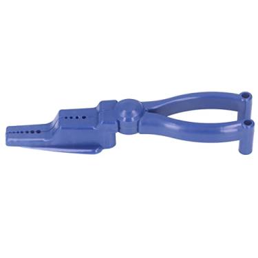 Imagem de Luqeeg Alicate de Unha Suporte de Segurança para Martelar Pregar Ferramenta Manual Portátil para Decoração de Férias Protetor de Dedo ABS Azul Diâmetro do Prego 0,5 Mm-5 Mm para Iluminação Externa