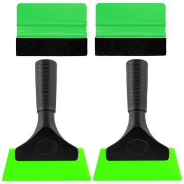 Imagem de Yourkar Kit de ferramentas de película de janela, kit profissional de envoltório de vinil com rodo de plástico e rodo de feltro, ferramentas de coloração de instalação de filme de privacidade