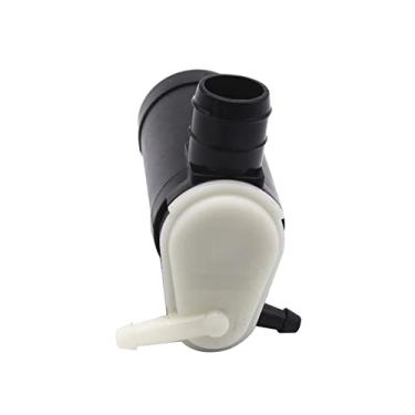 Imagem de aqxreight Substituição para Bomba Lavadora de Pára-brisas Motor Elétrico Dupla Saída de Água Dupla para Durabilidade e Seu Material é Feito de Bomba de Plástico Resistente para Pára-brisas Longo