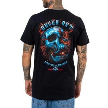 Imagem de Camiseta Masculina Okdok Artistic Caveira-Masculino