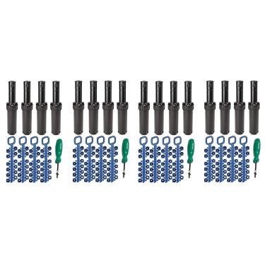 Imagem de Rain Bird Conjunto de cabeças de aspersão de rotor série 5000 - por ItemEyes - com bicos e ferramenta de ajuste; peça do modelo 5004 PC círculo pop-up de 10 cm de altura (4 x pacote com 4)