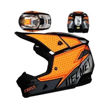 Imagem de Capacete Profissional Para Motocicleta Off-Road Para Mountain Bike DH 