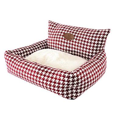 Imagem de Colchão de Cama Abraço para Pet Xadrez canil quente Suprimentos cesto Almofada cachorro cães Gatos pelúcia macia