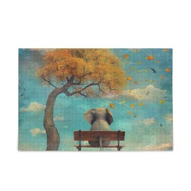 Imagem de 500 peças de quebra-cabeças de elefante em um banco de parque de madeira e papel combinados para adultos