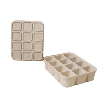Imagem de Forma De Gelo De Silicone Com 12 Compartimentos, Fácil De Desenformar,