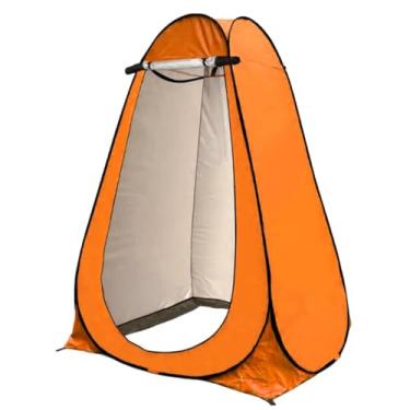 Imagem de Barraca Privativa Portátil para Camping Banheiro e Trocador de Roupas 1 Pessoa com Bolsa (laranja)