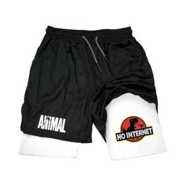 Imagem de Bermuda Masculina De Secagem Rápida Com Estampa De Pato Em Cartoon, Du