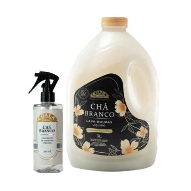 Imagem de Kit Rotina Coala Laundry Chá Branco LavaRoupas Líquido 3L, Odorizante 
