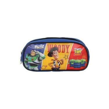 Imagem de Estojo Escolar Toy Story Disney Infantil Com Zíper - - LUXCEL, Preto