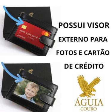Imagem de Carteira Masculina Couro Legítimo Premium Extra Macio qualidade - Àgui